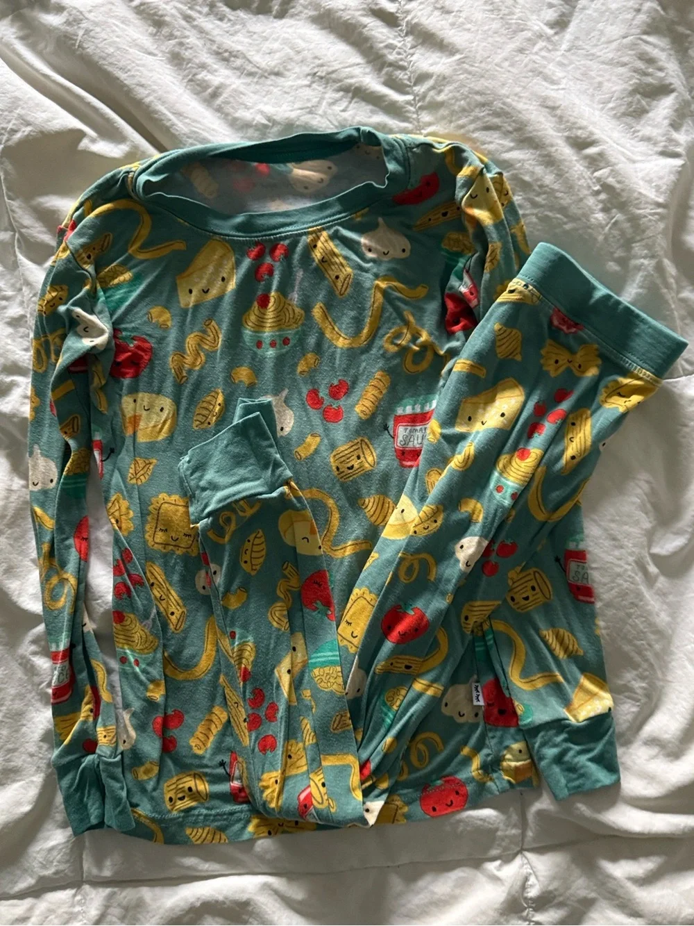 Little Sleepies Pasta Print Long-Sleeve Pajama Set